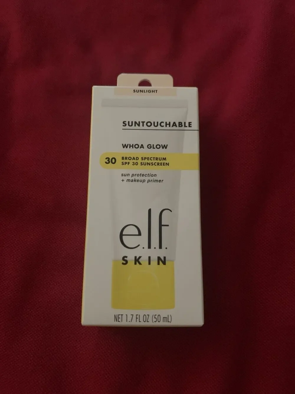 e.l.f. Suntouchable Whoa Glow 30 SPF Primer Sunscreen Sunlight 1.7oz Exp. 5/26